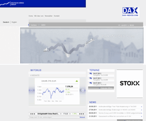 dax-indices.com: Home | DAX-Indices.com
DAX-Indices.com - Das Index Portal der Deutsche Börse. Schneller Zugang über  3000 Indizes.