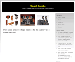 klipschspeaker.info: Klipsch Speaker - Find Information klipsch speaker here
Get more information klipsch speaker at klipschspeaker here you will find more good don't miss it