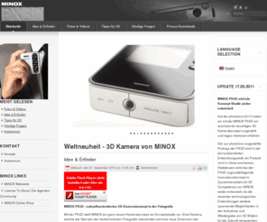 minox-px.com: Weltneuheit - 3D Kamera von MINOX
Die MINOX PX 3D Digitalkamera