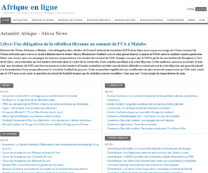 afriquenligne.fr: Afrique actualite information Maroc Algerie Tunisie Afriquejet.com
Actualite en Afrique, Maroc, Algérie, Tunisie, actualite africaine. Journal africain, actualites, news from Africa