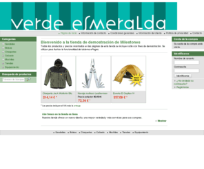 verdeesmeraldaonline.es: Verde Esmeralda - Sandalias a la Carta con Mucho Brillo
Bienvenido a la tienda de demostración de Milestones
 Todos los productos y precios mostrados en las páginas de esta tienda se incluyen sólo con fines de demostración. Se utilizan para ilustrar la funcionalidad del sistema ePages.