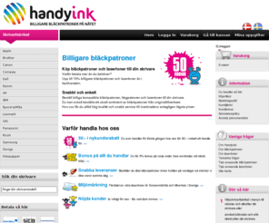 handyink.com: Billiga/billigare bläckpatroner/färgpatroner/bläckpatron | Handyink
Handyink erbjuder ett stort sortiment av billiga bläckpatroner och färgpatroner till marknadens ledande bläckstråleskrivare. Våra produkter har alltid hög kvalitet och du hittar dem alltid till ett billigare och konkurrenskraftigare pris. Köp din nya bläckpatron hos Handyink!