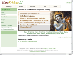 harekrishnali.com: Hare Krishna LI.org
Hare Krishna - A Krishna News & Events Website