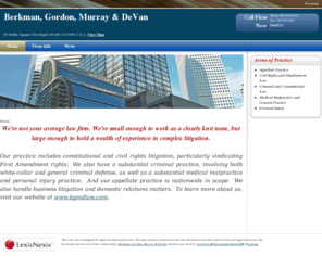 berkmangordonmurrayanddevanlaw.com: Cleveland Appellate Practice Attorneys | Ohio Civil Rights and Employment Law, Criminal and Constitutional Law Lawyers, Law Firm -  Berkman, Gordon, Murray %26 DeVan
Cleveland Appellate Practice Attorneys of Berkman, Gordon, Murray & DeVan pursue cases of Appellate Practice, Civil Rights and Employment Law, and Criminal and Constitutional Law in Cleveland Ohio.