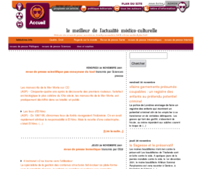 kddubina.info: kddubina.info = zéro zéro Dr com = revues de presse médicales, médecine, SANTE, santé, liens, médecins
revues de presse médicales, newsletters médecine,  SANTE, liens santé, liens, médecins