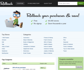 rollback.com: Rollback - coupons for online stores
Get away with paying less. Rollback gives you coupons for online stores.