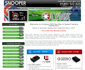 snooper-gps.com: Snooper - Number one for your Radar detecton & Satellite Navigation Needs
From radar detectors and speed camera detectors to the latest Ventura sat nav for motorhomes and award winning Truckmate satellite navigation systems, Snooper can offer both portable systems like the S2000 Proline and S7000 systems or installed AVNS7000 units for both the Ventura and Truckmate products