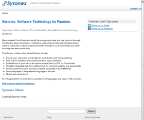 syronex.com: Syronex
Syronex is a provider of anti-spam technologies, hosted web services, and web software engineering and consulting.