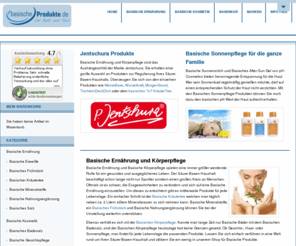 basischeprodukte.de: Basische Produkte von Jentschura, Droste-Laux, Lubana, pH-Cosmetics, Osiba, Alvito, Bioticana, Vicopura  - auf Rechnung kaufen!
