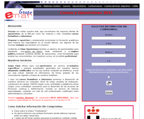 emaroposiciones.es: Oposiciones a distancia EmarOposiciones.Academia de formación a distancia. Preparamos oposiciones nacionales, locales , autonomicas y de AENA.Preparar oposiciones a distancia es nuestra especialidad
EMAR OPOSICIONES, la mejor opción de futuro es un trabajo de funcionario. Nosotros te ayudamos a aprovar oposiciones.