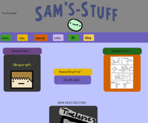 sams-stuff.net: Home
The highly creative main menu to sam's-stuff.net