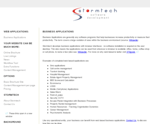 stormtech.co.za: Stormtech Website Development Cape Town (Stormcape)
Professional Website Development Cape Town, Content Management creation, Tableview, South Africa