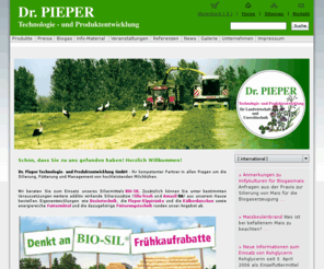 bio-sil.com: Dr. Pieper Technologie- und Produktentwicklung GmbH - Home
Dr. Pieper Technologie- und Produktentwicklung GmbH - Home