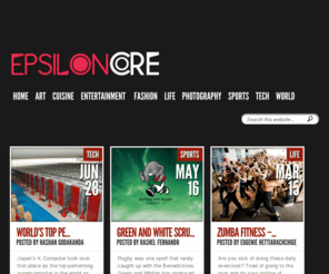 epsiloncore.com: EpsilonCore | The Happenings
The place to get into The New, The Old and the Happenings Right Now! It's the Ultimate Life Blog with topics updated daily!