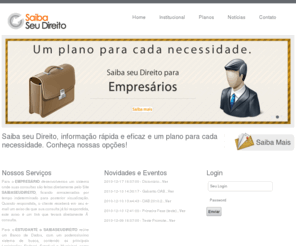 saibaseudireito.com: 
Saiba Seu Direito - InformaÃ§Ã£o rÃ¡pida e eficaz.