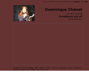 dominiquechenetvoixoffcomedienne.com: voix off - Dominique Chenet
