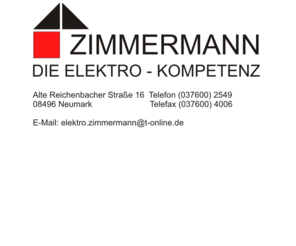 elektrokompetenz.com: Fa. Zimmermann - Elektrokompetenz
Installation, Photovoltaik,KNX/EIB, Netzwerktechnik, Antennen