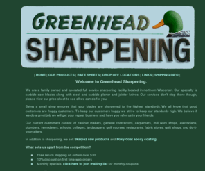 greenheadsharpening.com: Greenhead Sharpening
Our specialty is carbide saw blades along with steel and carbide planer and jointer knives.