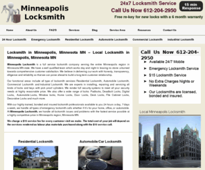 minneapolis612locksmith.com: Locksmith Minneapolis, Minnesota MN - Local Locksmith Services in Minneapolis, Minnesota MN
Locksmith Minneapolis, Minnesota MN: Local Locksmith services in Minneapolis, Minnesota MN. 24 Hour Locksmith, Emergency Locksmith, Automobile Locksmith  services in Minneapolis Minnesota (MN).