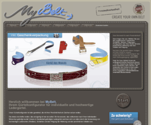 my-belt.de: My Belt, Onlineshop für  Ledergürtel mit Widmung und Initialien
Ledergürtel mit persönlicher Widmung und Initialen im Gürtel Onlineshop selbst gestalten. Geschenkidee für Geburtstag, Weihnachten und Firmenevents.