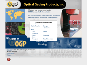 ogpnet.com: OGP - Optical Gaging Products
Optical Gaging Products, Inc. is the leading supplier of non-contact video, laser and multi-sensor measuring systems used throughout the world for quality control, coordinate measuring, and general purpose inspection. A Quality Vision International company.