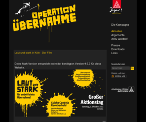 operation-uebernahme.org: Operation Übernahme » Die aktuellen News
Operation Übernahme — Eine Kampagne der IG Metall Jugend