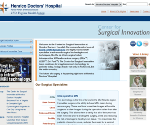 surgical-innovation.com: Henrico Doctors' Hospital - InnovationInSurgery
daVinci Robotic Prostate & Gynecologic Surgery (Hysterectomy, Myomectomy, Tubal Reversal) at Henrico Doctor's Hospital Richmond, Virginia (VA)