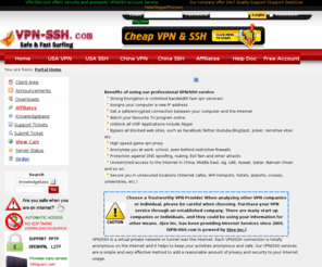 vpn-ssh.com: VPN-SSH.com offers security and anonymity VPN/SSH account Service - VPN-SSH.com
USA VPN | VPN-SSH.com offers security and anonymity USA VPN,USA SSH Proxy,China VPN,China SSH Proxy
