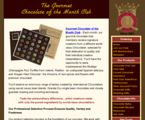 chocolatemonthclub.com: Gourmet Chocolate of the Month Club - Chocolate Club
Gourmet Chocolate of the Month Club - Each month, Chocolate Club members receive signature creations from World Class Chocolatiers. Trusted Since 1994.