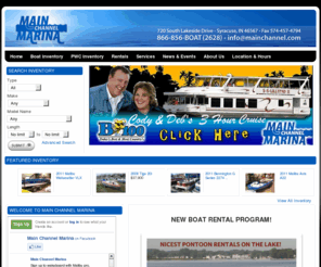 harriskayotdealer.com: Main Channel Marina on Lake Wawasee in Syracuse Indiana
Main Channel Marina is between beautiful Lake Wawasee and Syracuse Lake.  We are the largest and only Full Service Marina in the area.