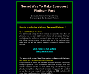 inner-citygames.org: Everquest Platinum Making Secrets, Everquest Money
Easy, Quick Everquest Gold, Never Need To Buy Everquest Platinum
