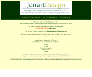 jonart.co.uk: Jonart Design
Jonart Design - Victorian design-led Candle Shades, accessories & more