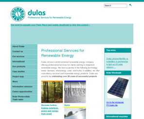 renewable-resources.com: Professional Services for Renewable Energy - Dulas
Dulas Ltd is an award-winning renewable energy company. Dulas offers the highest quality renewable energy products and consultancy including biomass boilers, solar panels, hydro turbines, hydro control systems, hydro intake