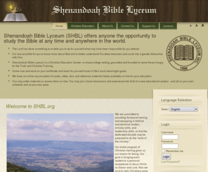 amandabryce.com: Shenandoah Bible Lyceum - Home
Joomla - the dynamic portal engine and content management system