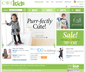 cwdkids.com: CWDKids, CWD Kids, Boys and Girls Childrens Clothing, Children's Clothing
CWDKids offers boys and girls children's clothing from your favorite kids brands like:  Flapdoodles, Hartstrings, Mulberribush, Sara's Prints, Cottontails, Polo, Speedo, and more.