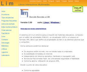 educalim.org: LIM
Entorno lim para la creación de materiales educativos. Libros Interactivos Multimedia