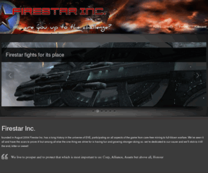 firestar-online.com: FireStar INC
This is the corporation home page for FireStar INC, a multirole corp from EVE Online!