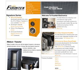 fountek.com.au: Fountek Transducer Technology
Develop and manufacture high quality ribbon drivers for audio world: ribbon, ribbon loudspeaker, component transducer, transducer, transducer technique, ribbon tweeter, tweeter, tweeter electronic,  loudspeaker, home theater system and more. 