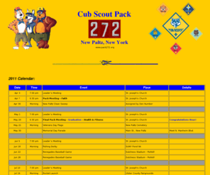 pack272.org: PACK 272 New Paltz, NY - Cub Scouts - JOIN US! - PACK 272 New Paltz, NY
Come join Pack 272 in New Paltz, NY for a fun-filled Cub-Scouting excitement!