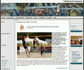 tubvolleyball.de: TuB Bocholt Volleyball  :: News
Volleyball Herrenbereich von TuB Bocholt, Spielberichte, Tabellen, Spielervorstellungen und viele Informationen