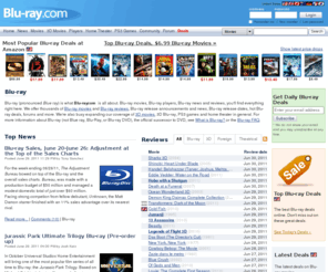 blur-ay.com: Blu-ray, Blu-ray Movies, Blu-ray Players, Blu-ray Reviews
Everything about Blu-ray Disc. Blu-ray reviews, releases, news, guides and forums covering Blu-ray movies, players, recorders, drives, media, software and much more.