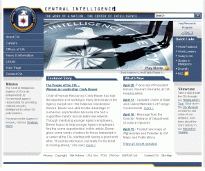cia.gov: Welcome to the CIA Web Site — Central Intelligence Agency
Central Intelligence Agency  