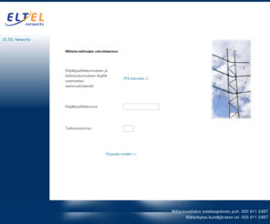 mittarinvaihto.net: Eltel Networks
Mittarinvaihtopalvelusovellus