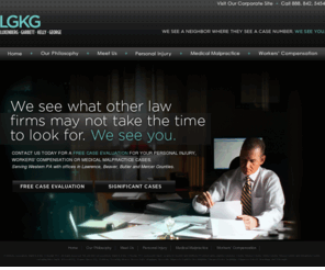 lgkg.com: LGKG – Personal Injury Attorneys - New Castle, Pennsylvania 
The Law Firm of LGKG serves Pennsylvania victims in personal injury, medical malpractice, and workers’ comp. Call for a free case evaluation!   