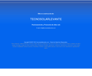 tecnosolarlevante.com: TECNOSOLARLEVANTE
Disenowebalicante.com. Empresa de posicionamiento web.
