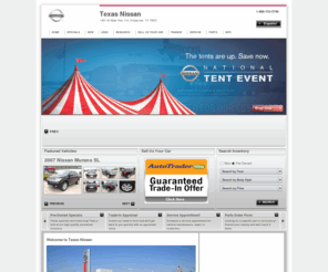 texasnissan.com: Dallas Nissan Dealer | New Car & Used Cars Dealership | Service Parts Dallas
Dallas & Fort Worth Nissan Dealer located in Grapevine | Large New & Used Inventory | Test Drive A Nissan Today & Receive Incentives, Rebates & Special Low Prices