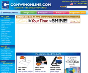 conwinonline.com: ConwinOnline.com  Where balloon inflators are just the beginning!
#1 Balloon manufacturer of quality inflators, balloon accessories, special effects and safety equipment for the balloon industry.