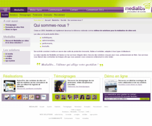 ego-systeme.net: editeur cms - Médialibs, édition de cms pour l'administation simple du contenu de vos sites web
editeur cms - médialibs, découvrez nos solutions, cms et logiciel pour l'édition, administration et la création de vos sites web. Un large choix de solutions innovantes à découvrir sur notre site internet.