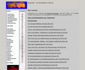 libraltar.de: Libraltar - Das Tor zur Freiheit
Das Portal für den klassischen Liberalismus
Liberaler und libertärer Stichwortindex