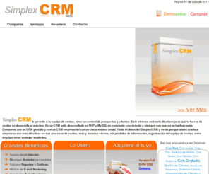 simplexcrm.com: SimplexCRM : crm gratis,crm software,crm mexico,crm mercadotecnia,crm en español,crm america,crm ventajas,crm soluciones,crm libre,crm abierto,crm precios,crm prospección,crm clientes,crm empresas,crm accesible,crm basico
crm gratis,crm software,crm mexico,crm mercadotecnia,crm en español,crm america,crm ventajas,crm soluciones,crm libre,crm abierto,crm precios,crm prospección,crm clientes,crm empresas,crm accesible,crm basico